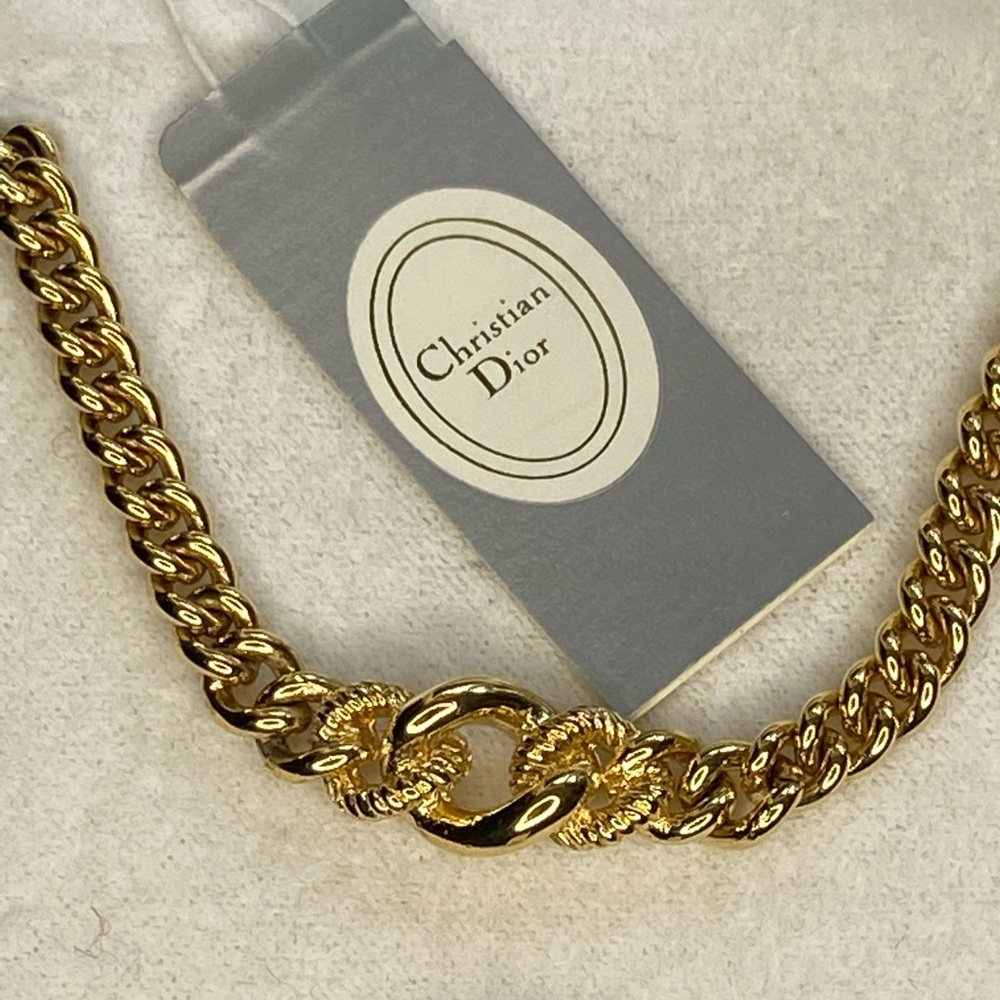 CHRISTIAN DIOR 90’s necklace gold - Picture 2 of 6